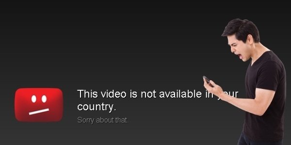 This video is not available in your country angry man